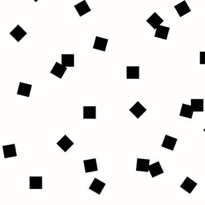 tiny squares - geometric black and white squares monochrome
