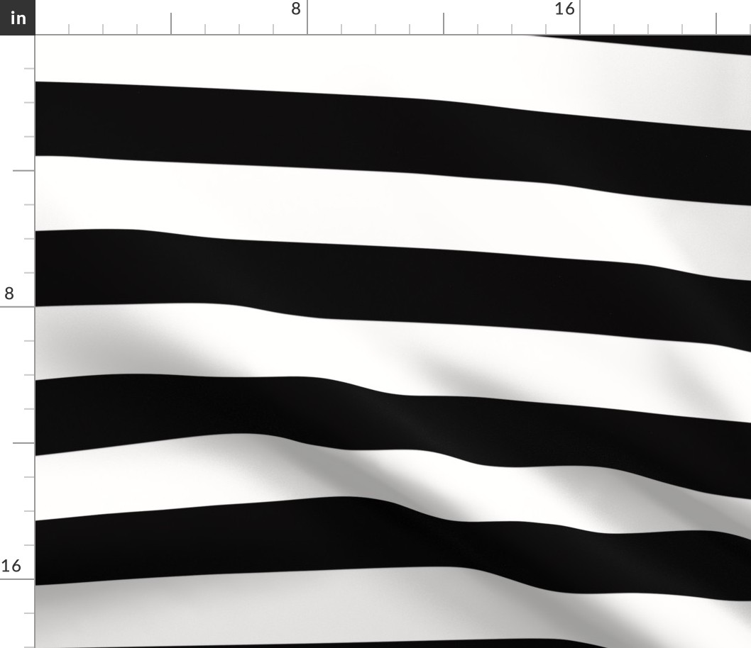 Large stripes - Black and white monochrome stripes