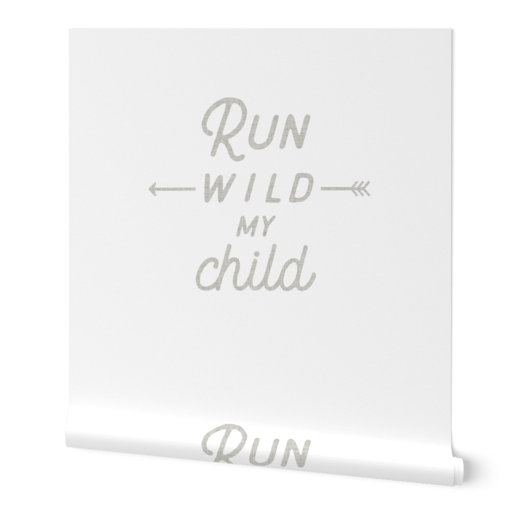 Run Wild My Child Baby Blanket // 42"