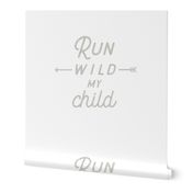 Run Wild My Child Baby Blanket // 42"