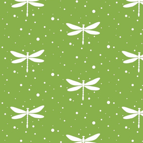 Dragonflies on Greenery Pantone