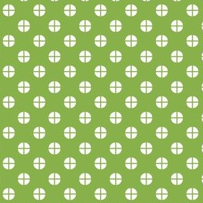 Sewing Swatches Dots - Green