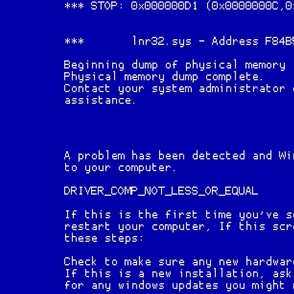 Large Blue Screen of Death