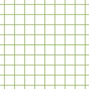 Sewing Swatches Grid - Green on White