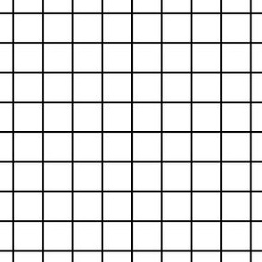 Sewing Swatches Grid - Black on White