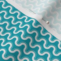 Groovy Wave - Sewing Swatches Turquoise