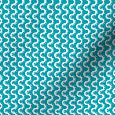 Groovy Wave - Sewing Swatches Turquoise