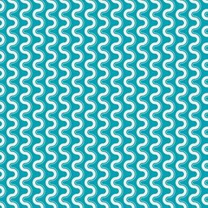 Groovy Wave - Sewing Swatches Turquoise