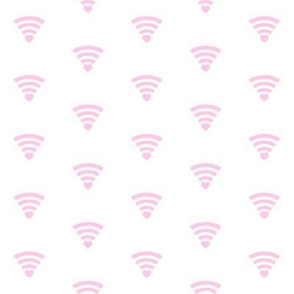 I Heart WiFi - pink on white