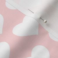 Classic Heart Pattern in White & Pink Colors