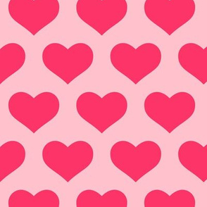 Classic Heart Pattern in Two Pink Colors