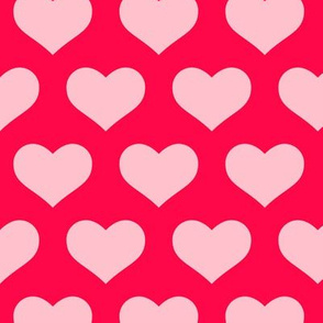 Classic Heart Pattern in Vivid Pink 