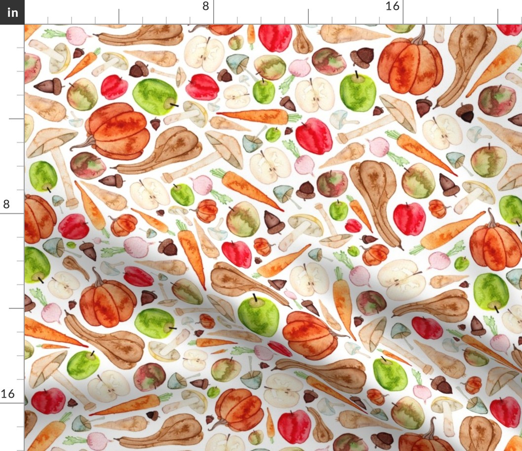 Fruit and Vegetable Kitchen Pattern