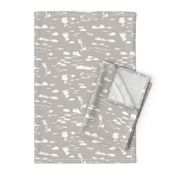 Messy paint marble spots and dots abstract marble paint in soft pastel gray