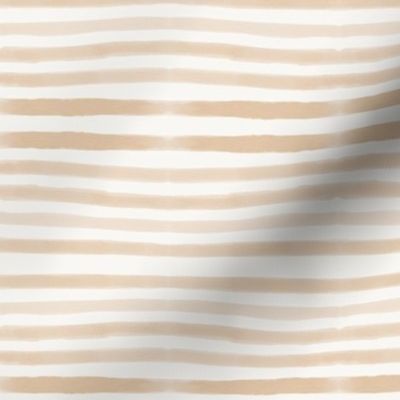 watercolor stripes - peach hand drawn stripes