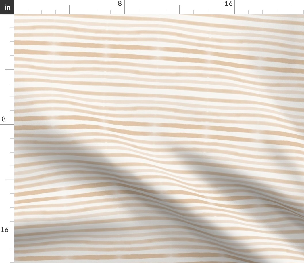 watercolor stripes - peach hand drawn stripes