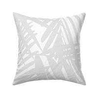 palm leaves LARGE light grey fronds 