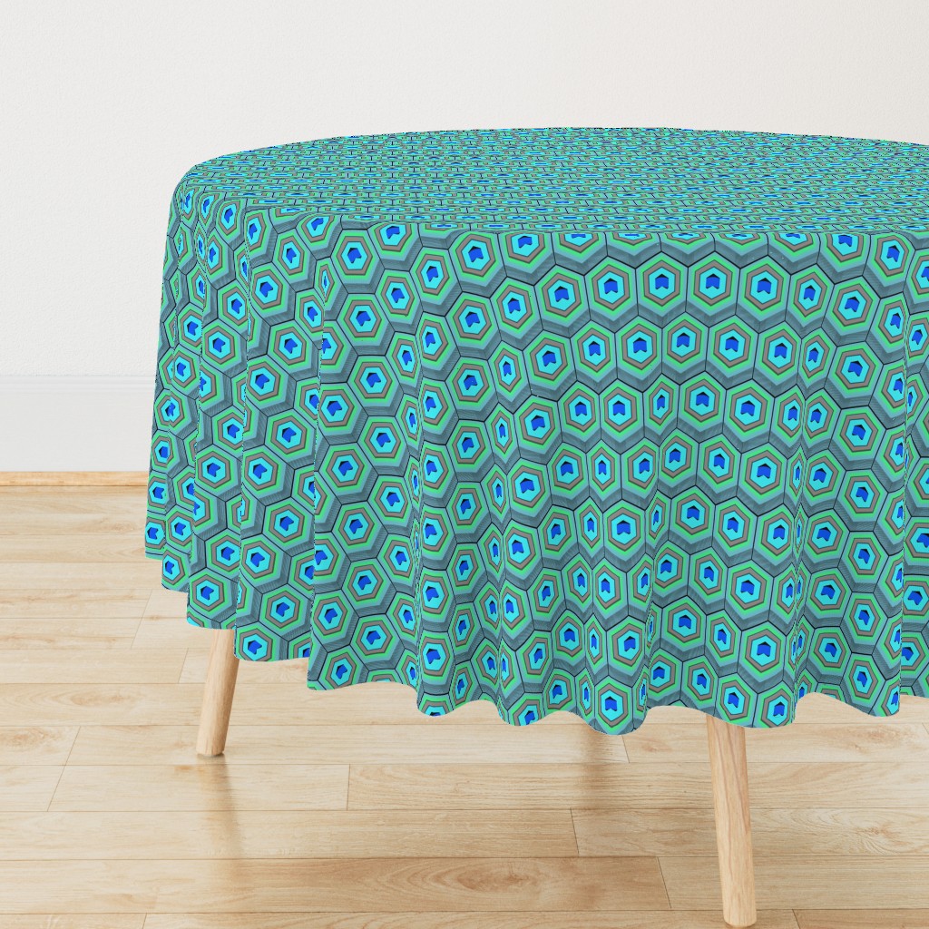 Peacock Hexagon 2