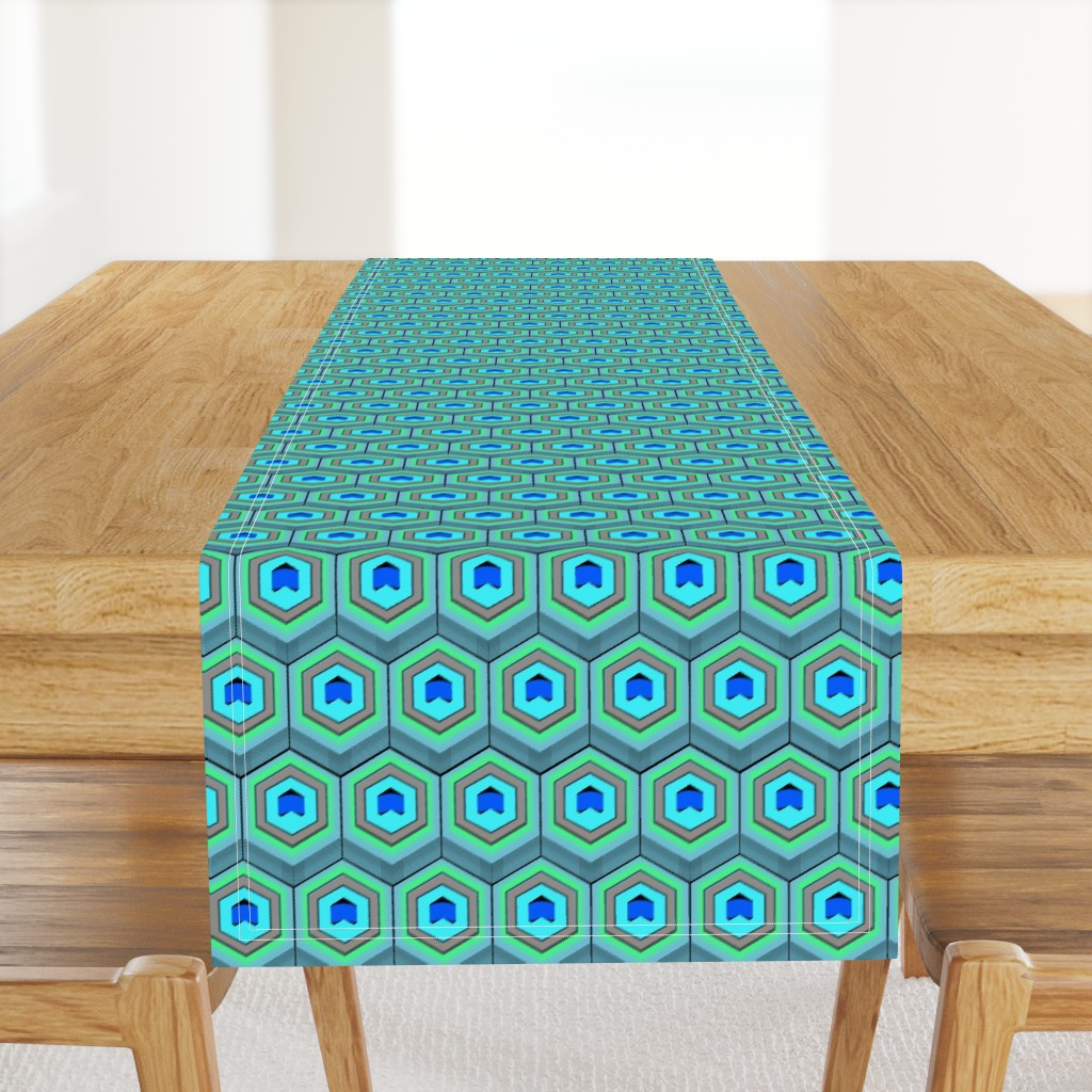 Peacock Hexagon 2