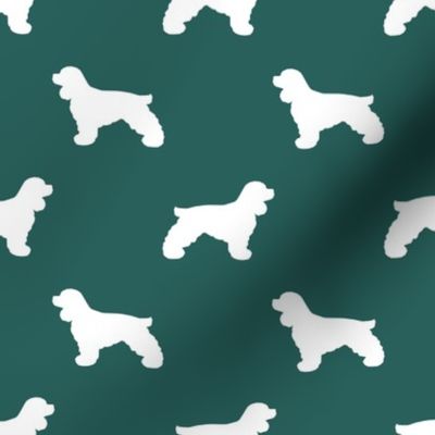 Cocker Spaniel silhouette fabric dog breeds eden