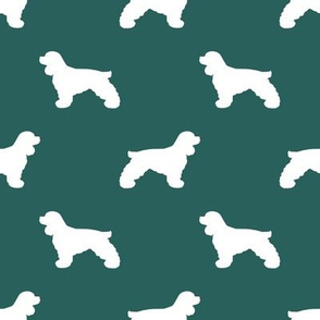 Cocker Spaniel silhouette fabric dog breeds eden