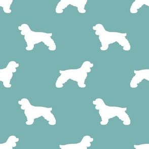 Cocker Spaniel silhouette fabric dog breeds gulf