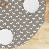 Cocker Spaniel silhouette fabric dog breeds medium brown