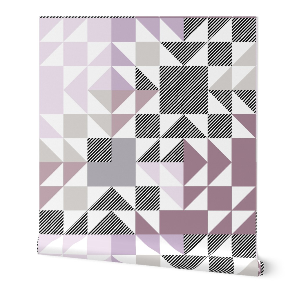 lavender puzzle wholecloth