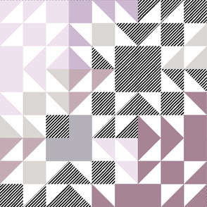 lavender puzzle wholecloth