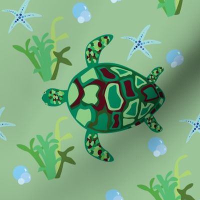 Turtle Sea Pattern