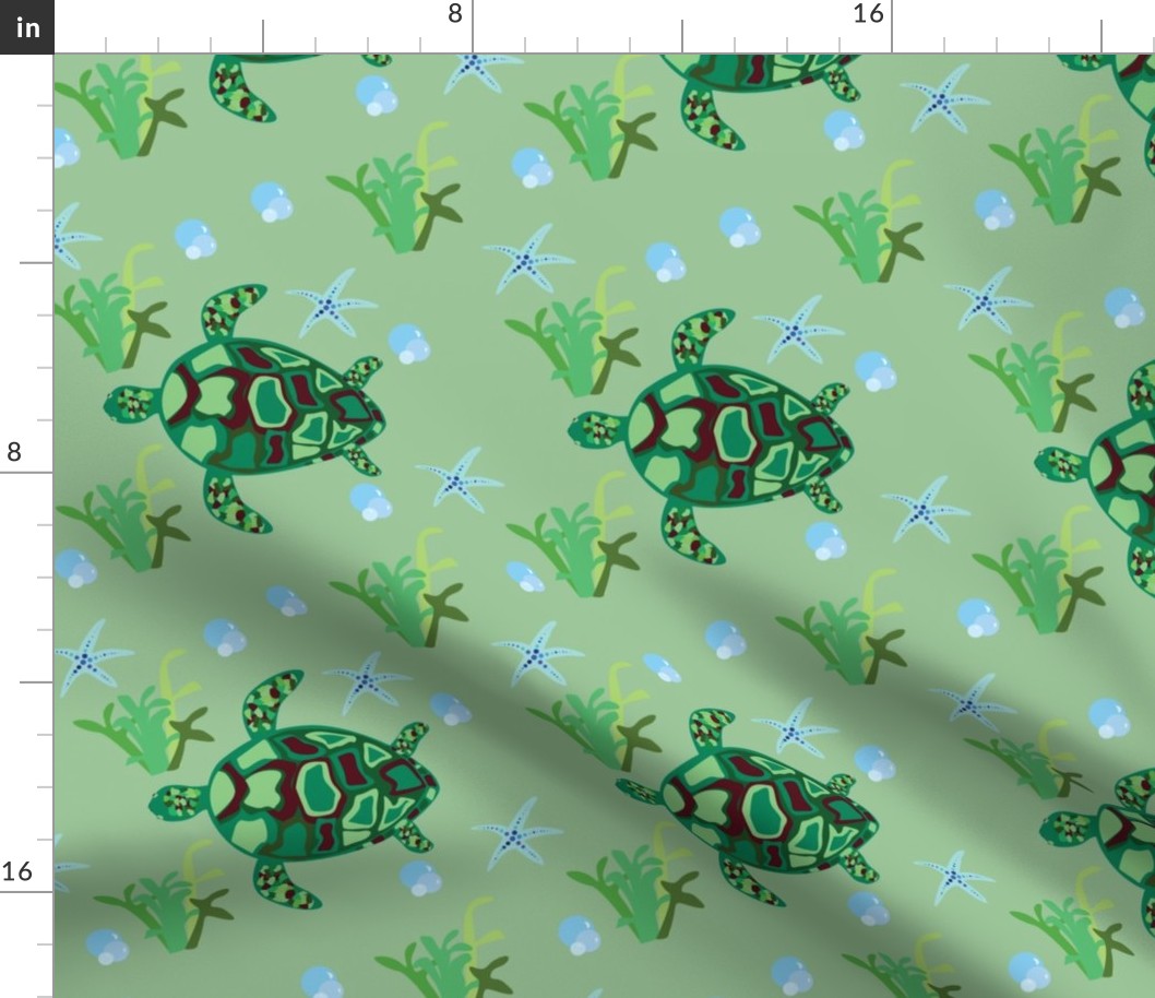 Turtle Sea Pattern