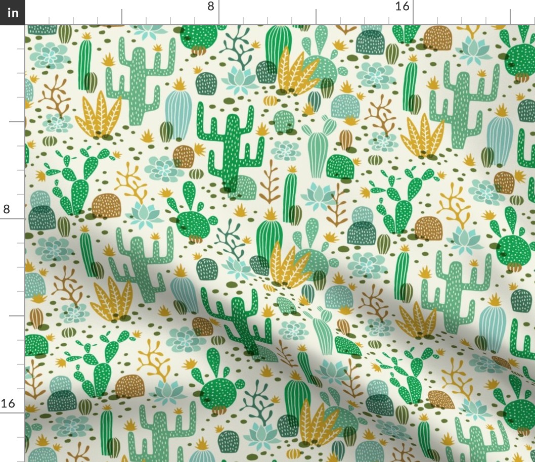 Wolf cactus desert green/mustard