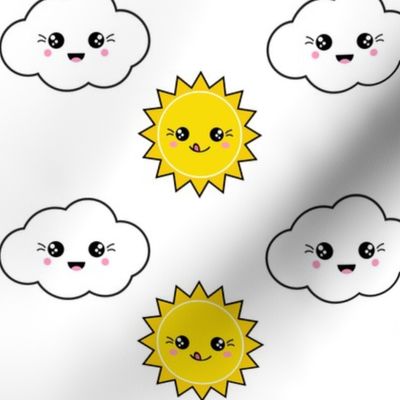 Kawaii Cloud and Sun
