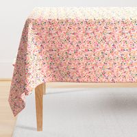 Palomino Horse fabric florals horses pink