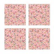 Palomino Horse fabric florals horses pink