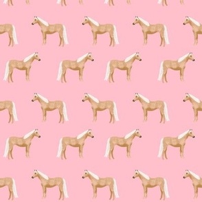 Palomino Horse fabric simple pink
