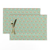 Palomino Horse fabric simple mint