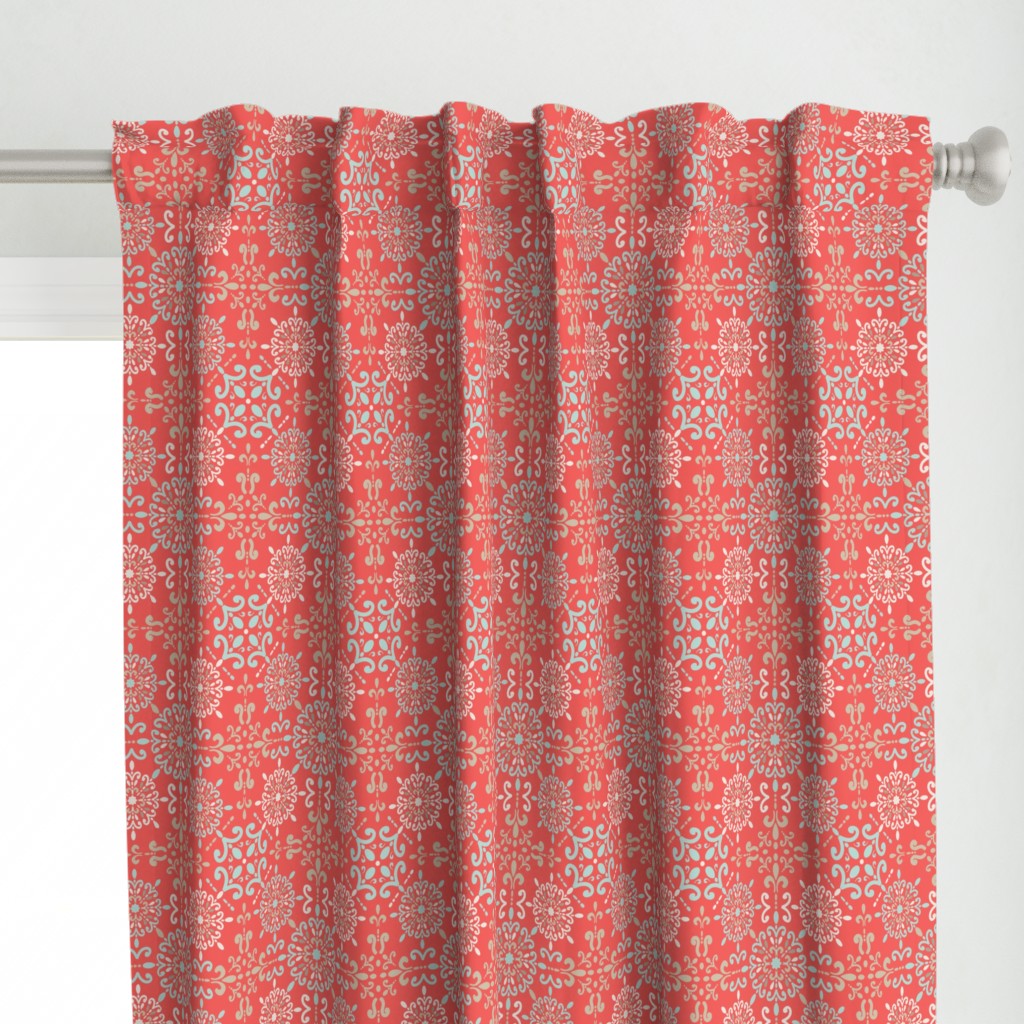 Moroccan Hanky in Coral