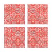 Moroccan Hanky in Coral