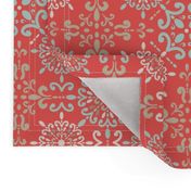 Moroccan Hanky in Coral