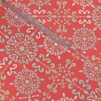 Moroccan Hanky in Coral