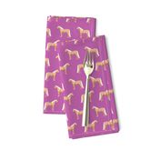 palomino horse fabric purple horse fabric 