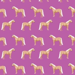 palomino horse fabric purple horse fabric 