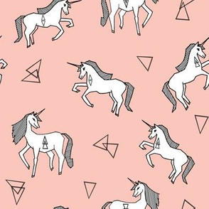 unicorn fabric // pink unicorn fabric girls pink unicorn design