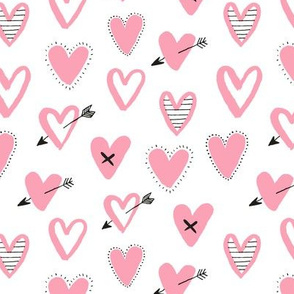 love hearts pink 
