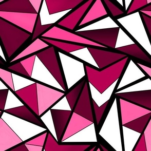 Black and pink geometric pattern 