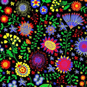 Swedish floral folk art