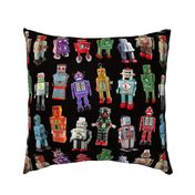 Vintage Toy Robots - medium black