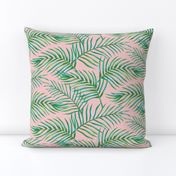 Palm Leaves: Bg Rose