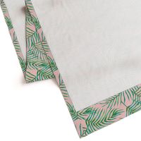 Palm Leaves: Bg Rose